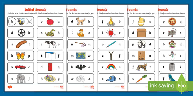 FREE! - Beginning Letter Sounds | Worksheets | Phonics Resources