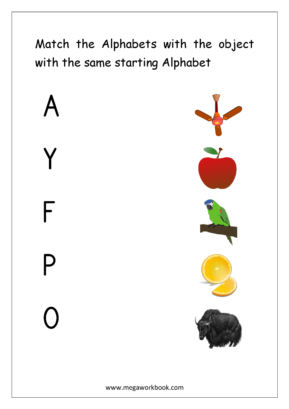 Letter Matching Worksheets - Alphabet Matching Worksheets ...