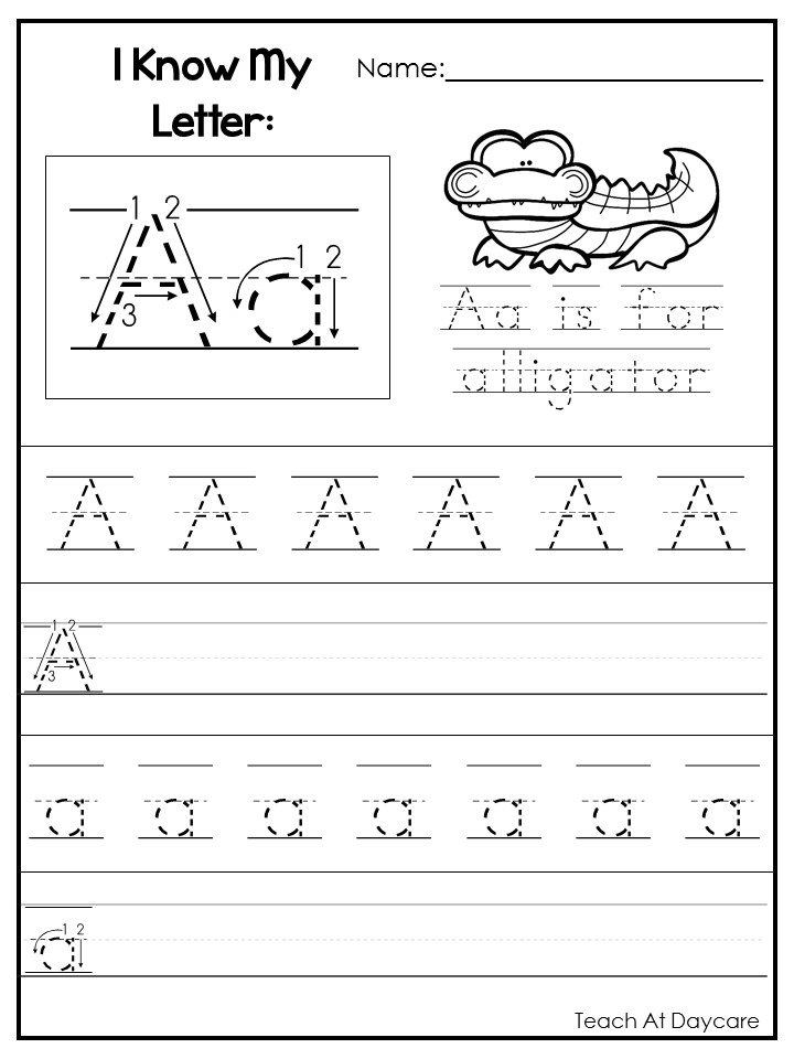 26 I Know My Letters Printable Worksheets | Made By Teachers