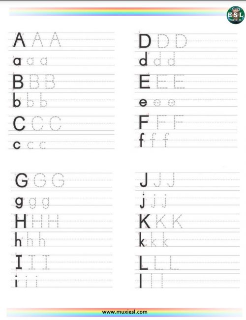 letters writing worksheet
