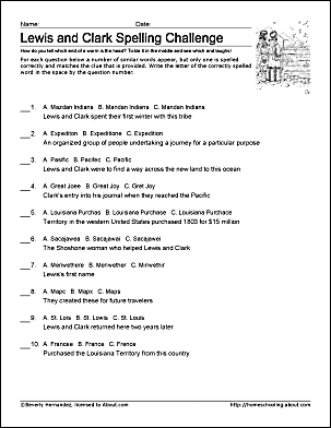lewis and clark expedition worksheet answers