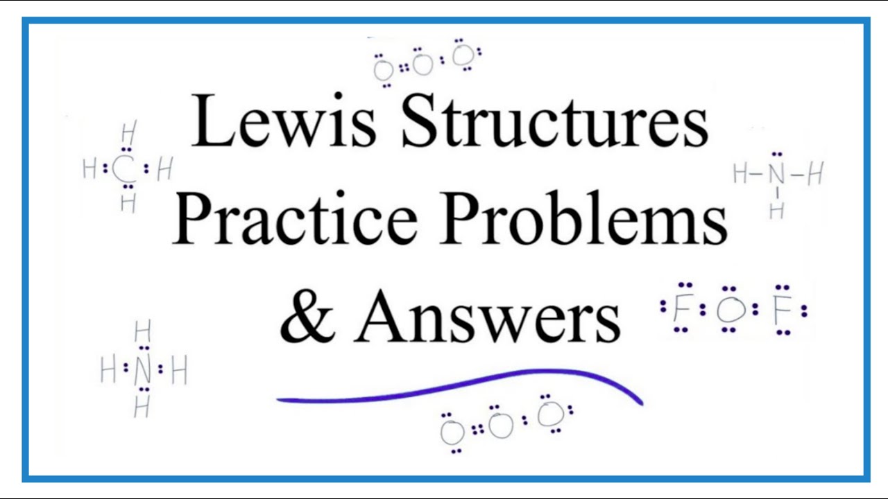 Lewis Structures Worksheet (Video Worksheet) with Answers - YouTube