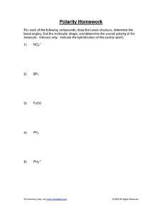lewis structure practice worksheet
