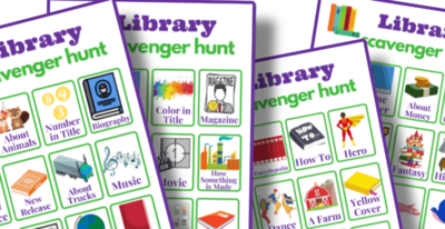 Library Scavenger Hunt | AllFreePaperCrafts.com