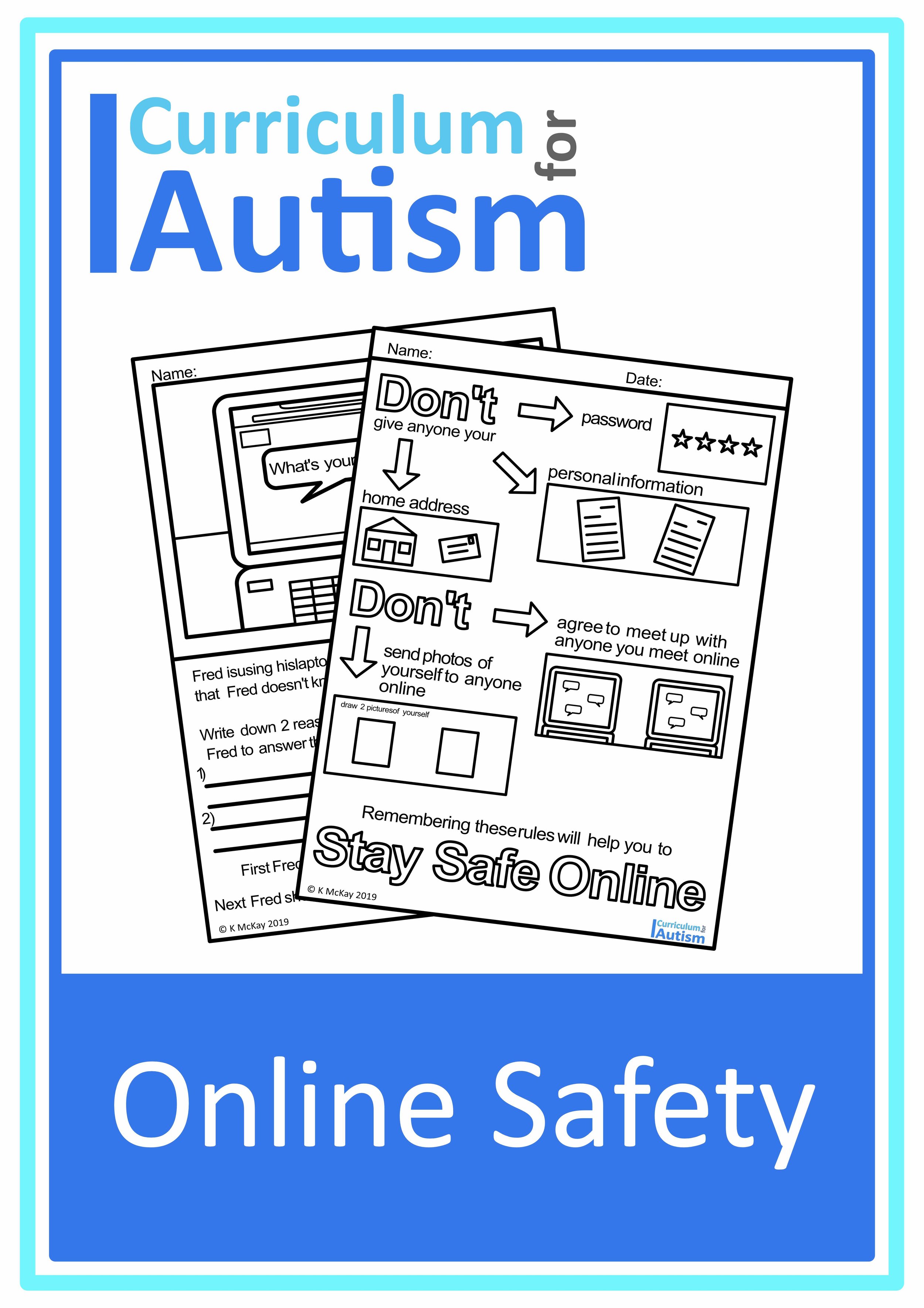 life skills worksheet for autism
