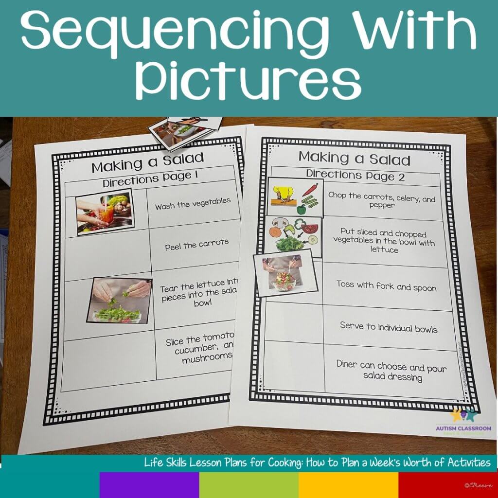 life skills worksheet for kitchen