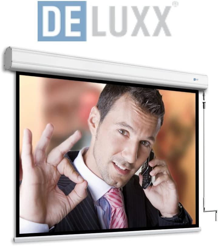 4:3 DELUXX Professional Elegance projector crank screen 193 x 147  (183x137)cm (11063) | Alphavision