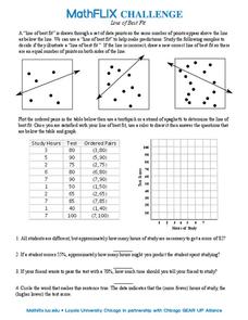 line of best fit worksheet answers