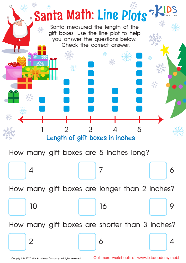 Line Plot Worksheet: Free Printable PDF for Kids