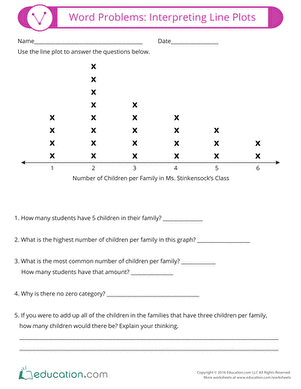 line plots for grade 3