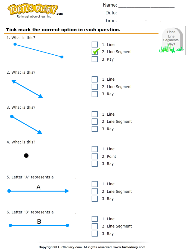 line segment worksheet