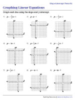 Graphing Linear Equations Worksheets - Worksheets Library