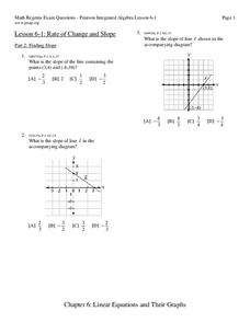 linear equations and their graphs worksheet answers