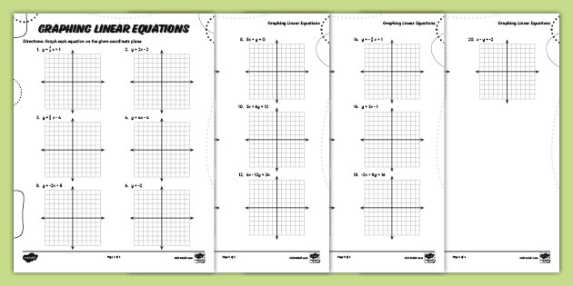 FREE Eighth Grade Graphing Linear Equations Worksheet - Worksheets Library