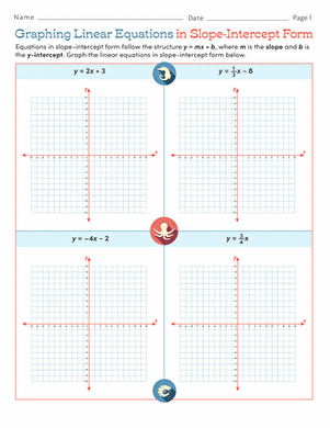 Graphing Linear Equation Worksheets - Worksheets Library