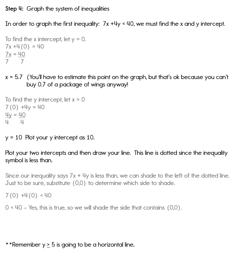 linear inequalities word problems worksheet