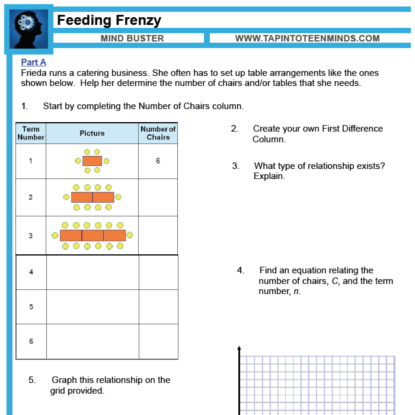 Free linear patterns worksheet, Download Free linear patterns worksheet ...