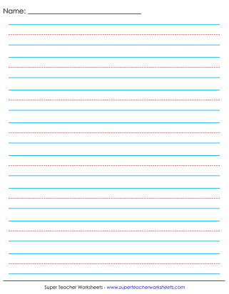 Primary Paper, Lined Paper, &  Graph Paper