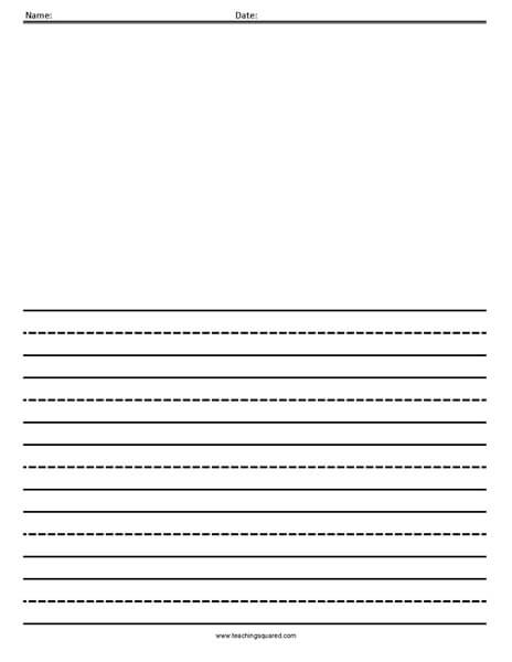 Lined Paper - Teaching Squared