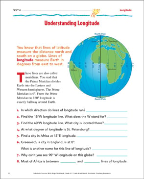 Latitude and Longitude Worksheets, Activities &  Printable Lesson ...