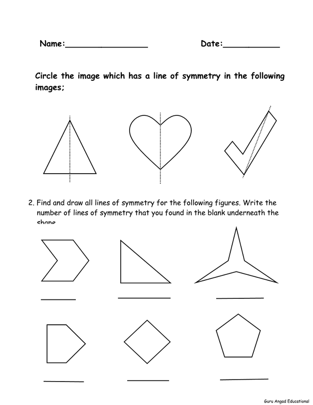 lines of symmetry worksheet 2nd grade
