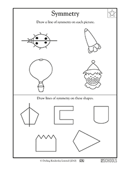 lines of symmetry worksheet pdf