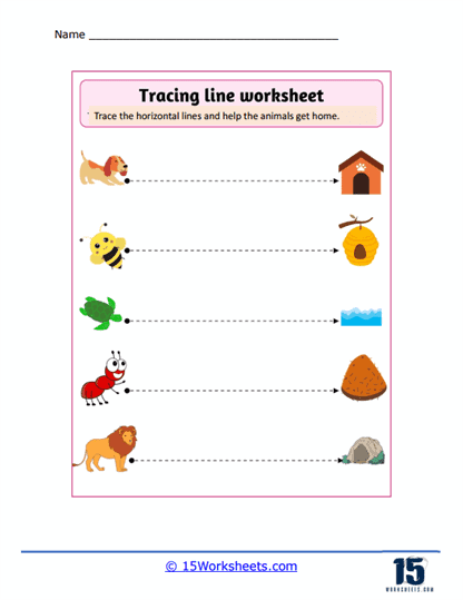 Tracing Lines Worksheets - 15 Worksheets.com