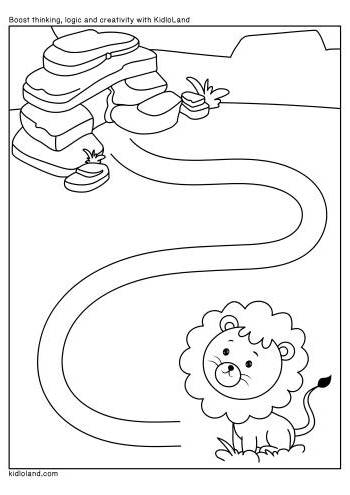 lion worksheet
