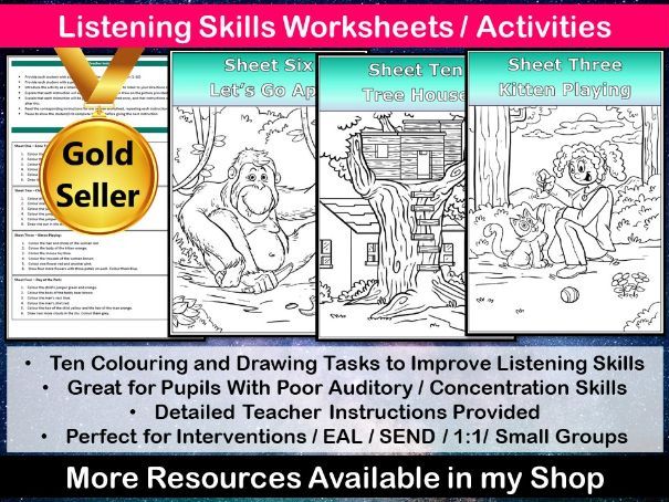 listening skills worksheet for adults