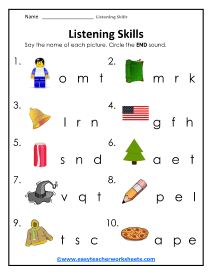 listening skills worksheet for adults