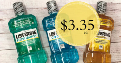 Listerine Mouthwash is $3.35 each at Kroger (Reg Price $5.79 ...
