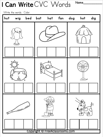 literacy worksheet for kindergarten