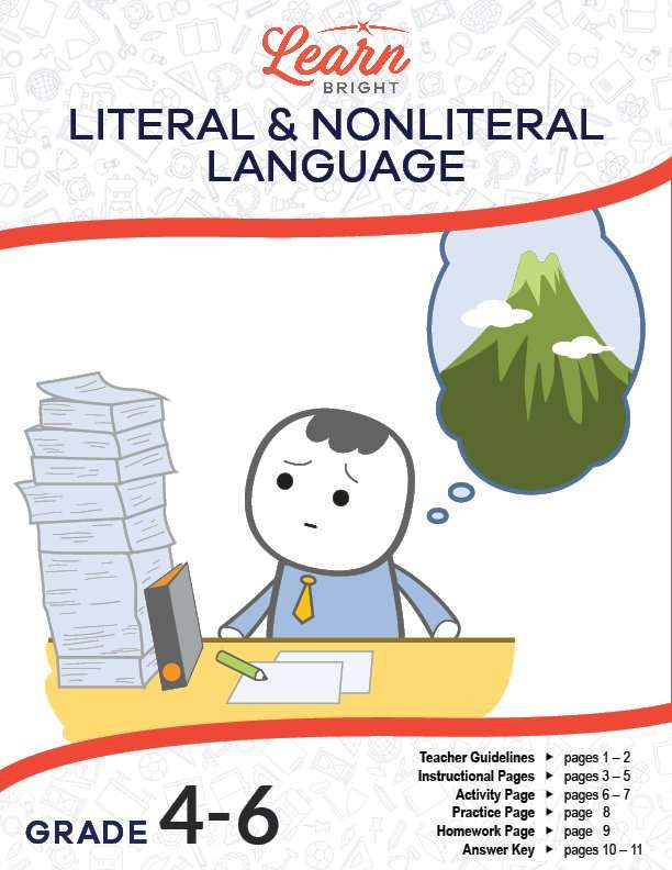 literal and nonliteral language worksheet