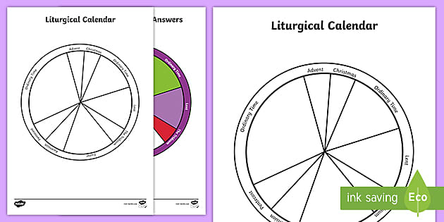 Liturgical Colours &  Calendar Activity | Religious Education