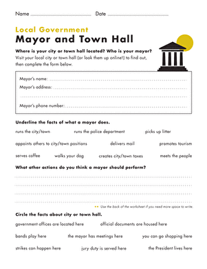 local government worksheet