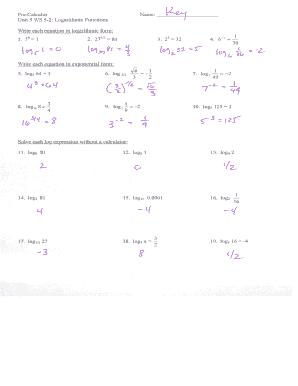 Log Worksheet - Fill Online, Printable, Fillable, Blank | pdfFiller