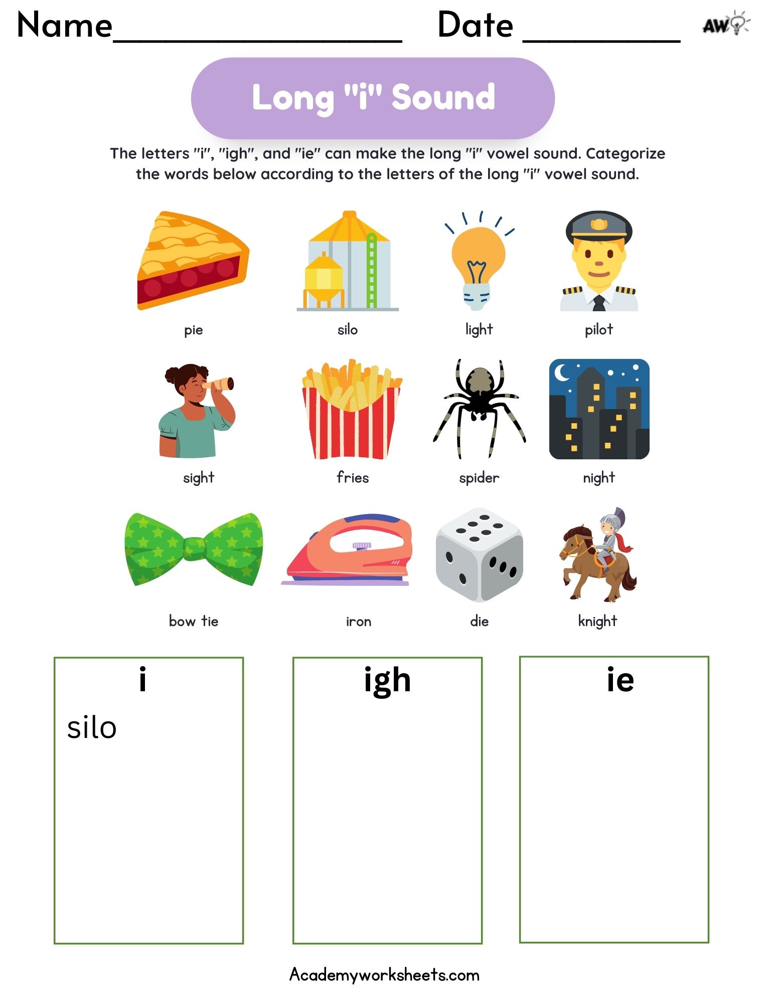 Writing long vowel worksheets | K5 Learning - Worksheets Library