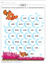 long and short vowel sounds worksheet for grade 1