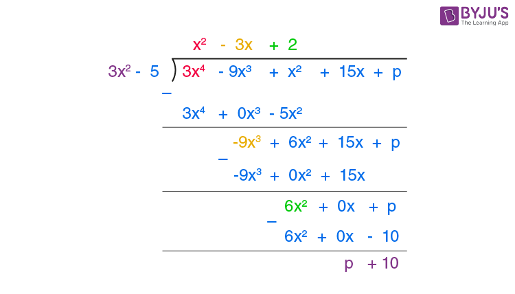 long division of polynomials worksheet with answers