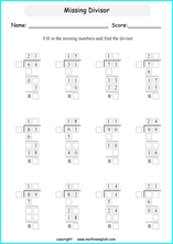 Printable long and tail division worksheets and exercises for ...