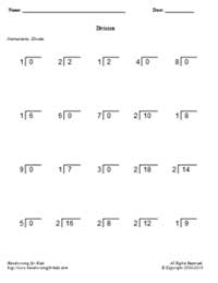 long division worksheet generator