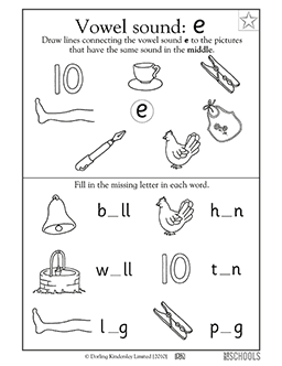 Vowel sounds: e | 1st grade, Kindergarten, Preschool Reading ...