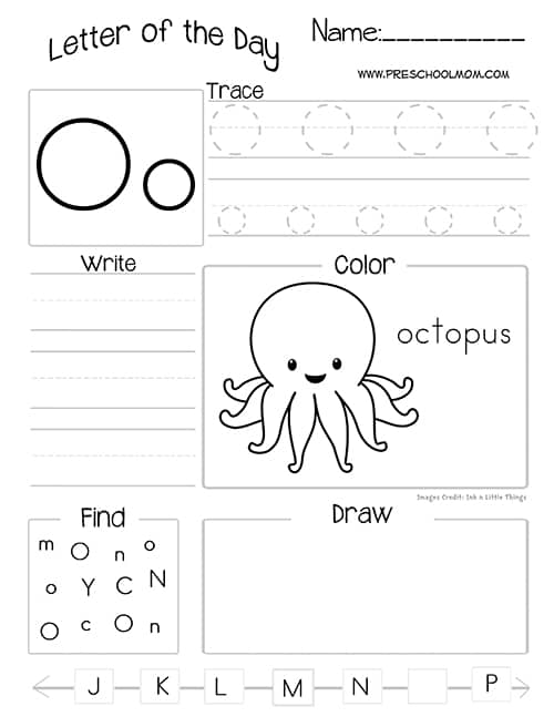 long letter o worksheet