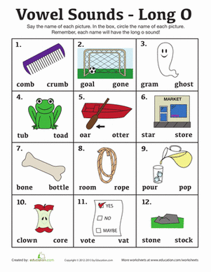 Short and Long O Worksheets - 15 Worksheets Library