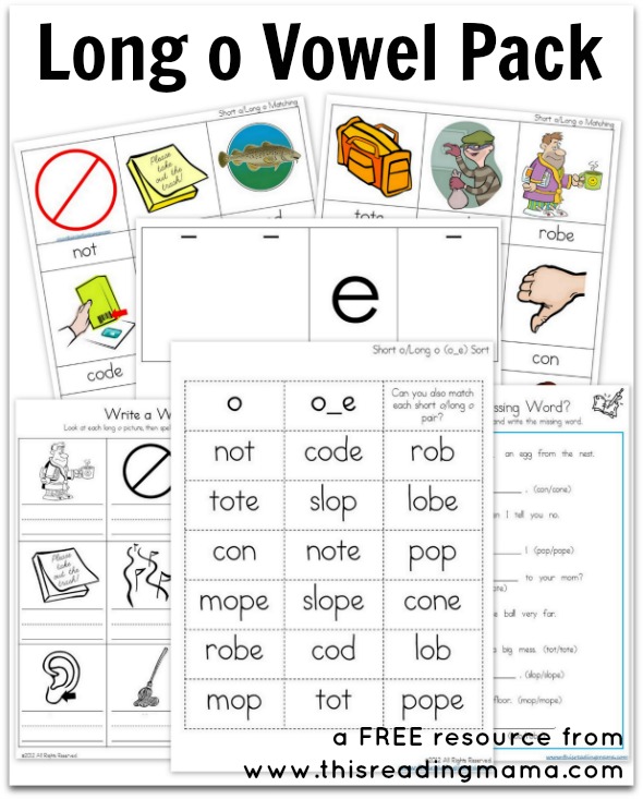 Long O Worksheets