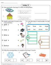 Long O Worksheet  