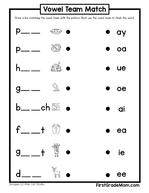 long vowel i worksheet