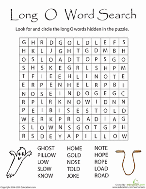 long vowel o words