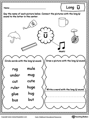 long vowel worksheet free