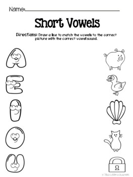 long vowel worksheet kindergarten